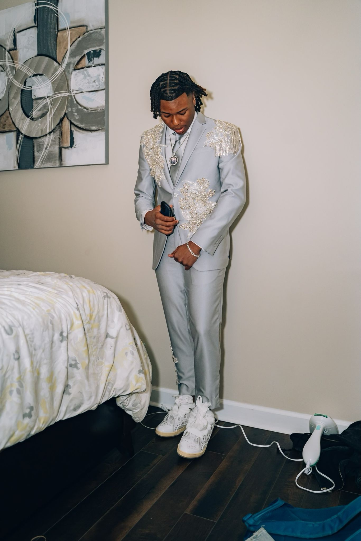 Fully custom diamond Ash suit