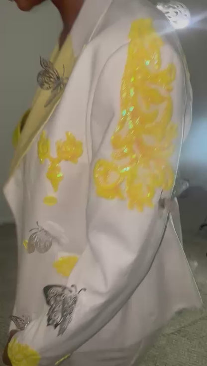 Fully custom women diamond suit